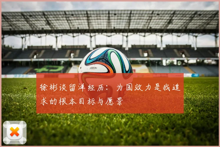 徐彬谈留洋经历：为国效力是我追求的根本目标与愿景